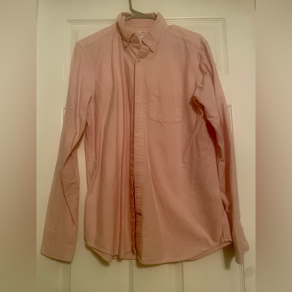 GAP Light Pink Oxford Button-Down Shirt